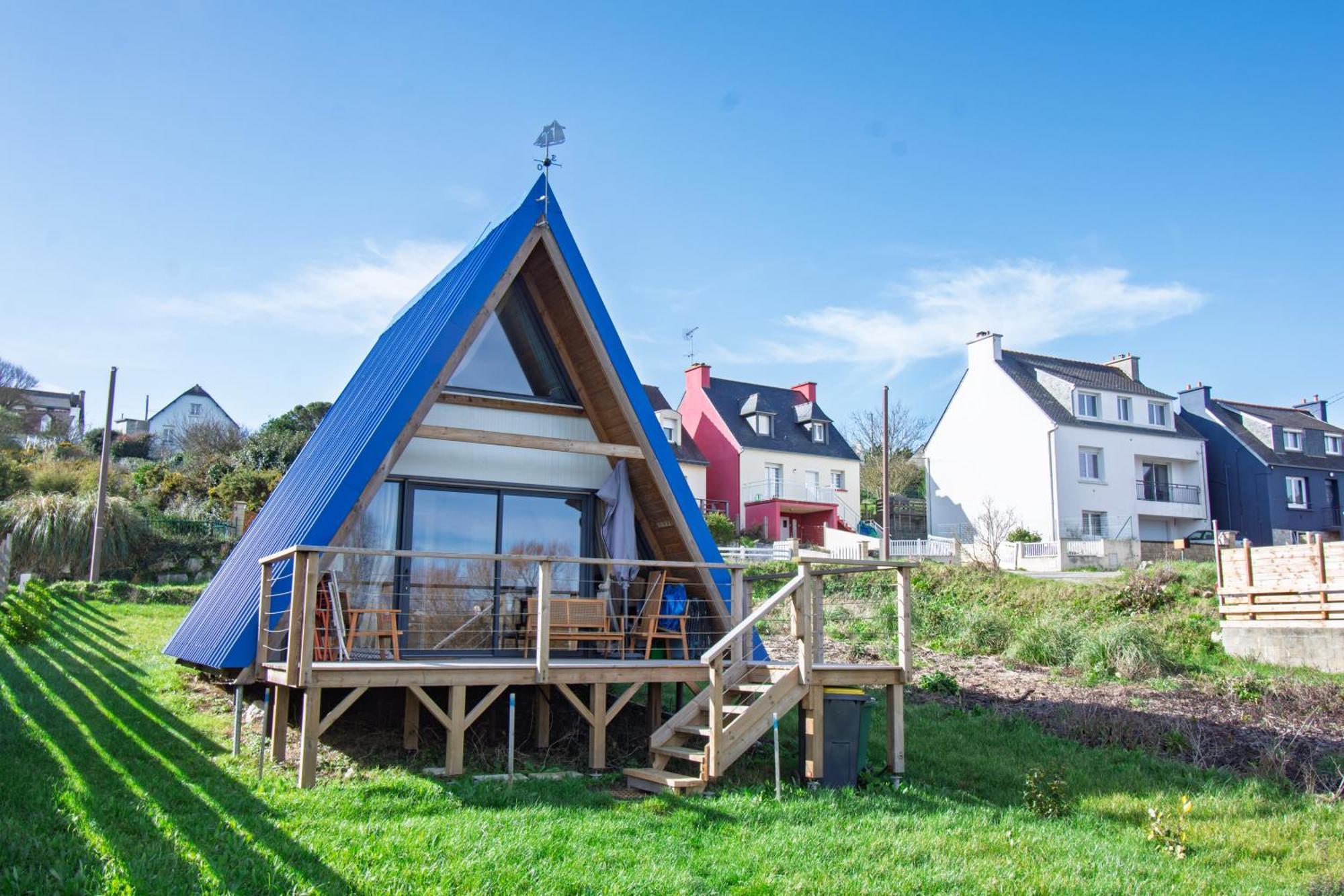 Willa Le Tipi Bleu Tiny House Neuve Avec Terrasse Et Jardin Camaret-sur-Mer Zewnętrze zdjęcie