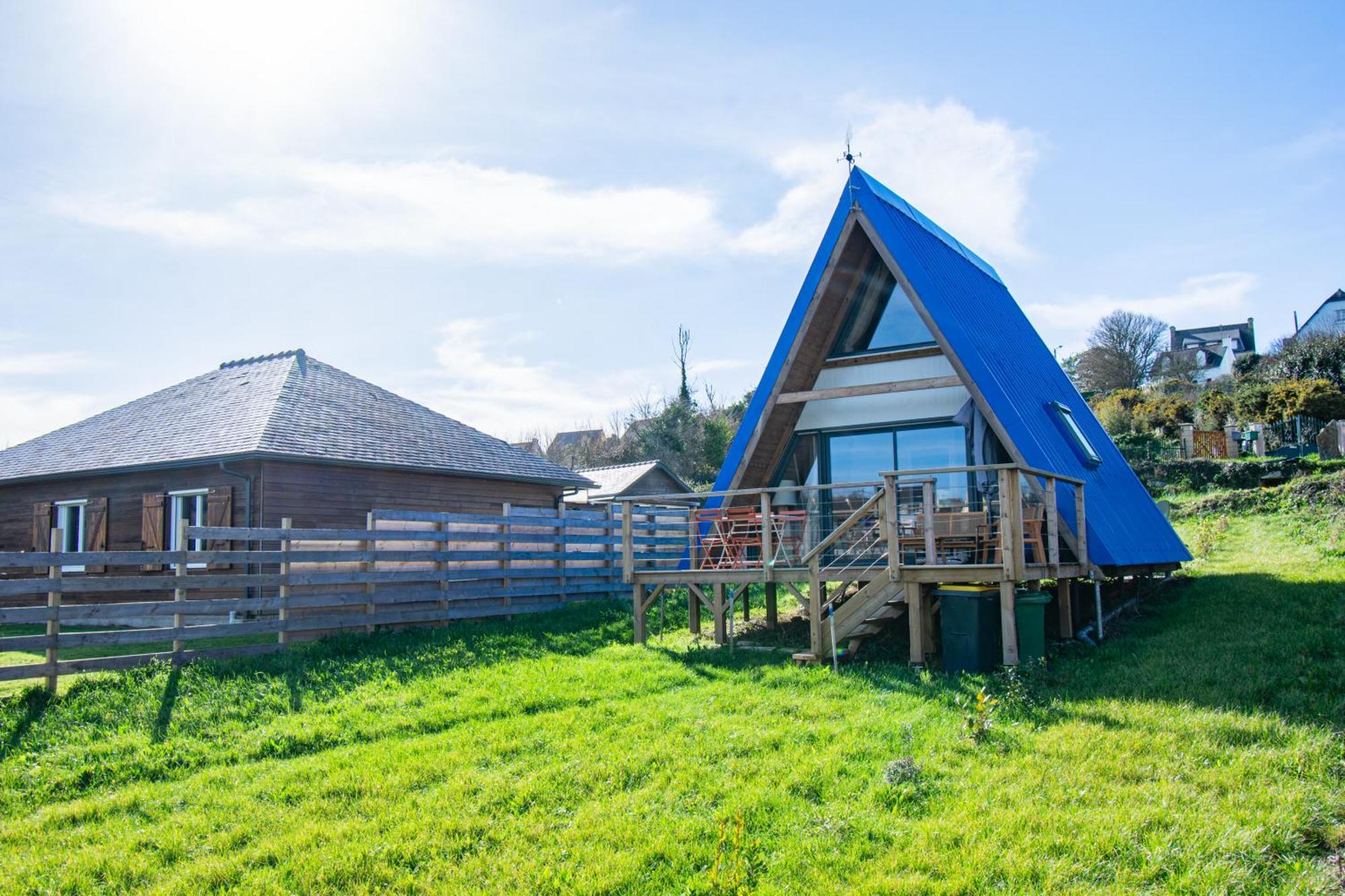 Willa Le Tipi Bleu Tiny House Neuve Avec Terrasse Et Jardin Camaret-sur-Mer Zewnętrze zdjęcie